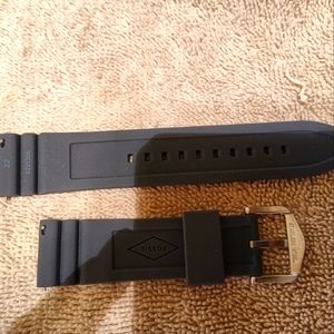 Fossil silicone watch band 22 mm